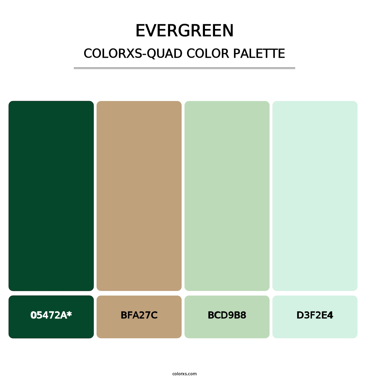 Evergreen - Colorxs Quad Palette
