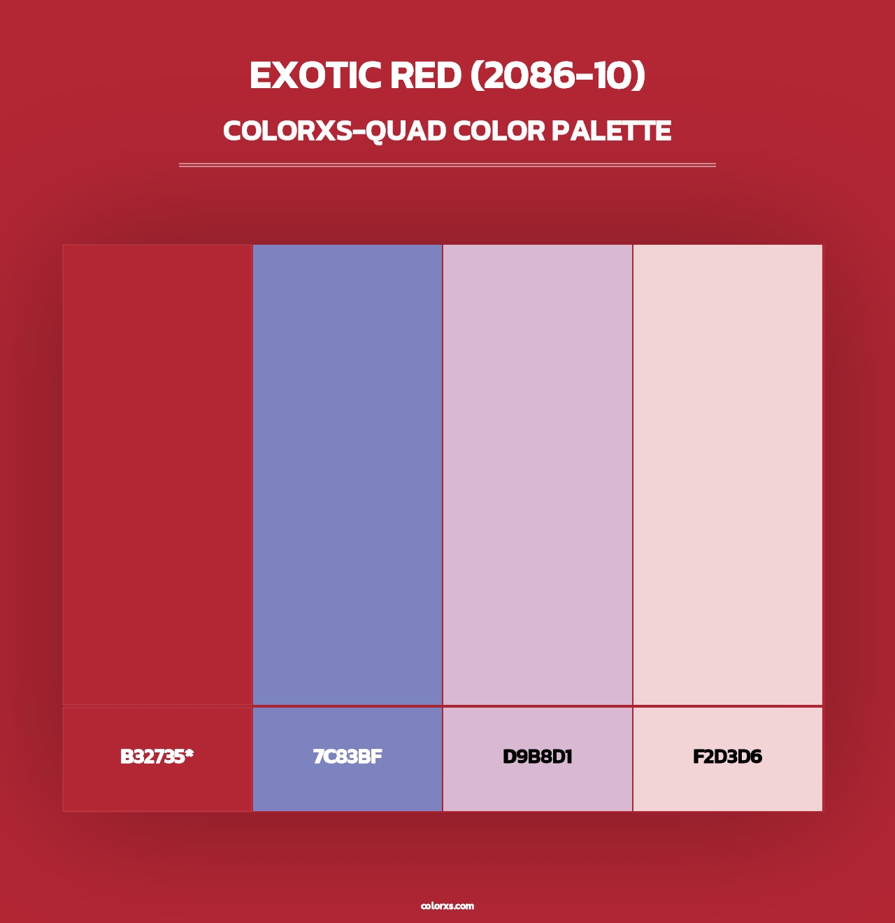 Exotic Red (2086-10) - Colorxs Quad Palette