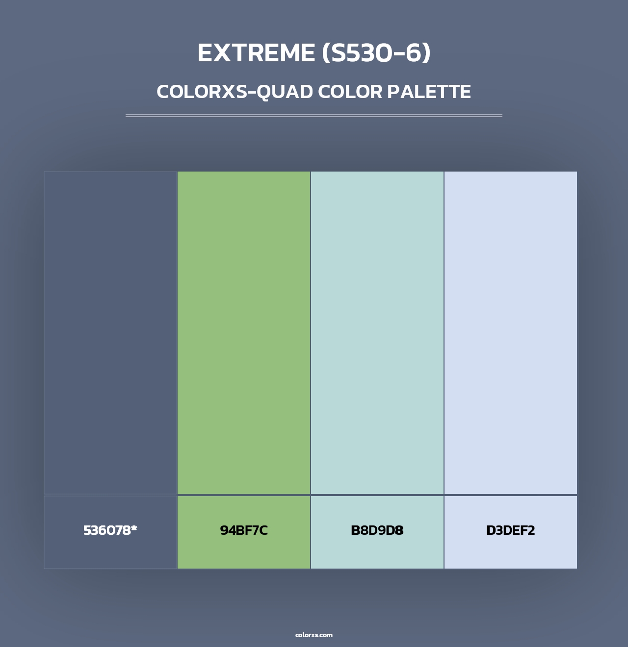 Extreme (S530-6) - Colorxs Quad Palette