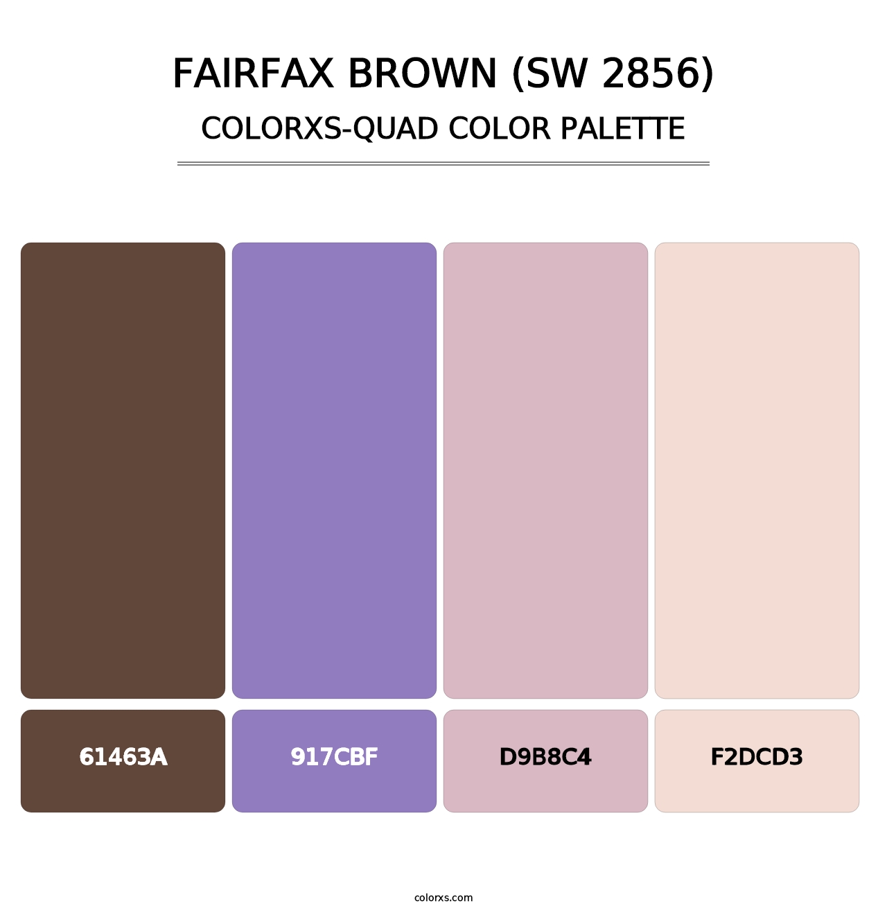 Fairfax Brown (SW 2856) - Colorxs Quad Palette