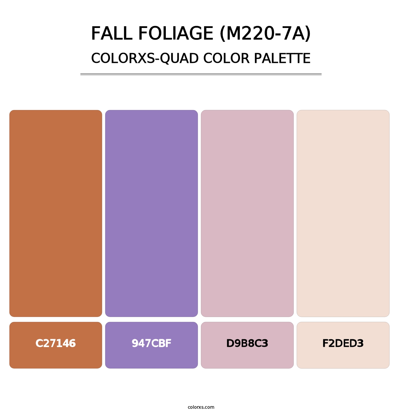 Fall Foliage (M220-7A) - Colorxs Quad Palette