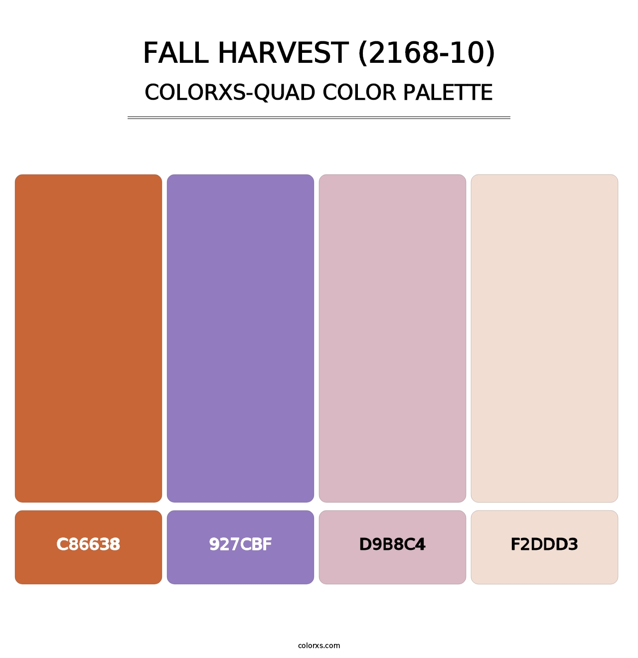 Fall Harvest (2168-10) - Colorxs Quad Palette