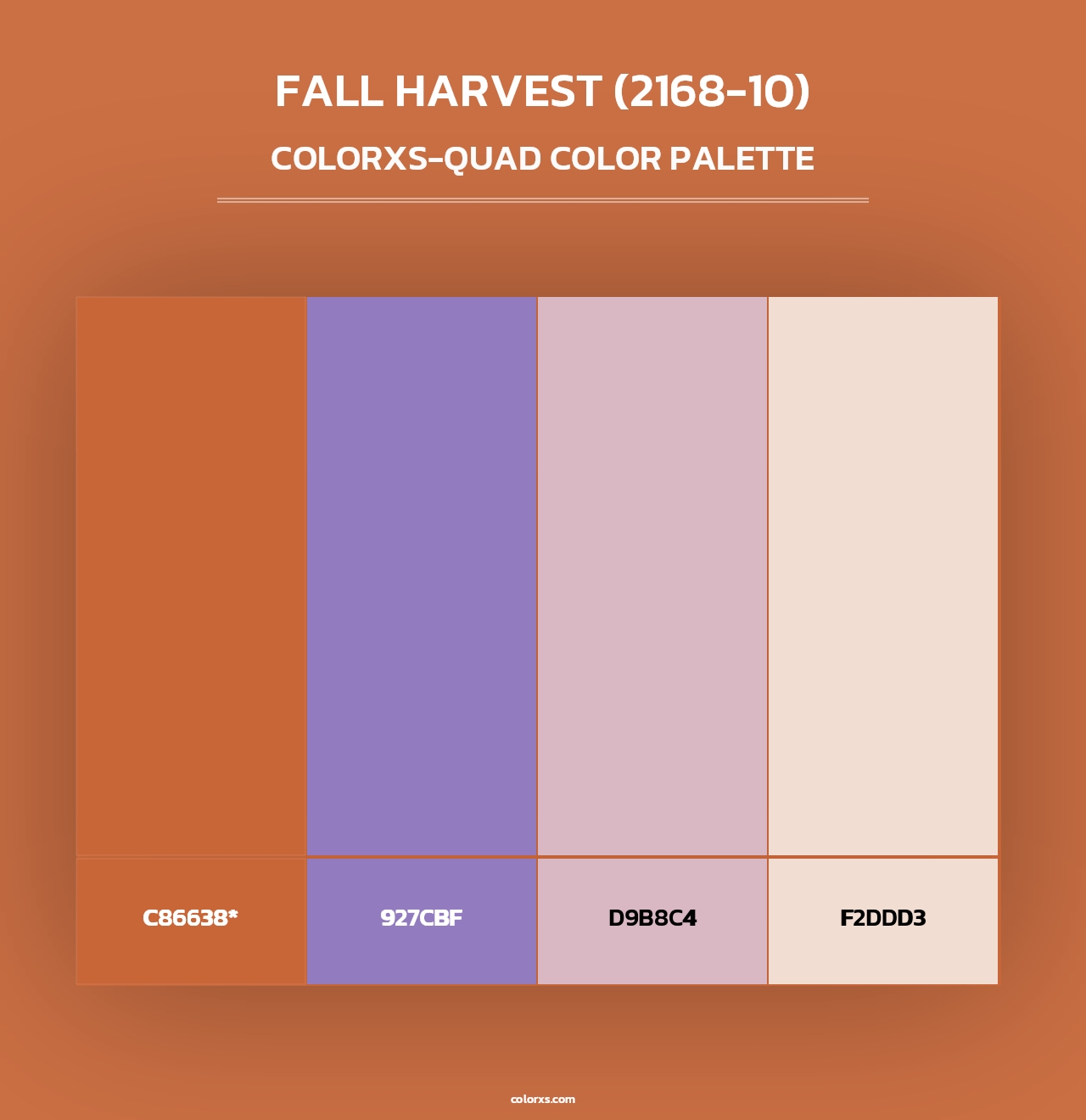 Fall Harvest (2168-10) - Colorxs Quad Palette