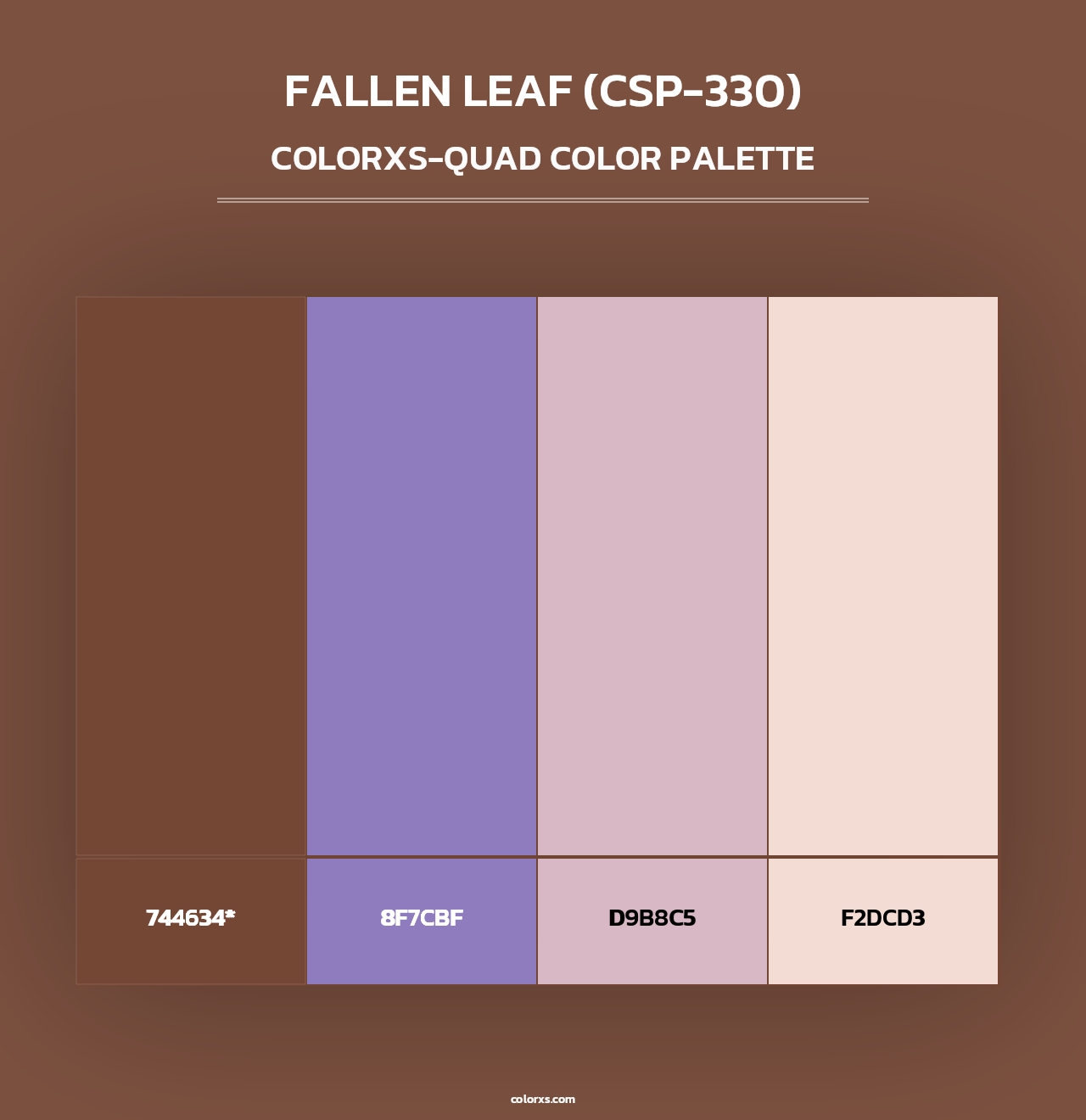 Fallen Leaf (CSP-330) - Colorxs Quad Palette
