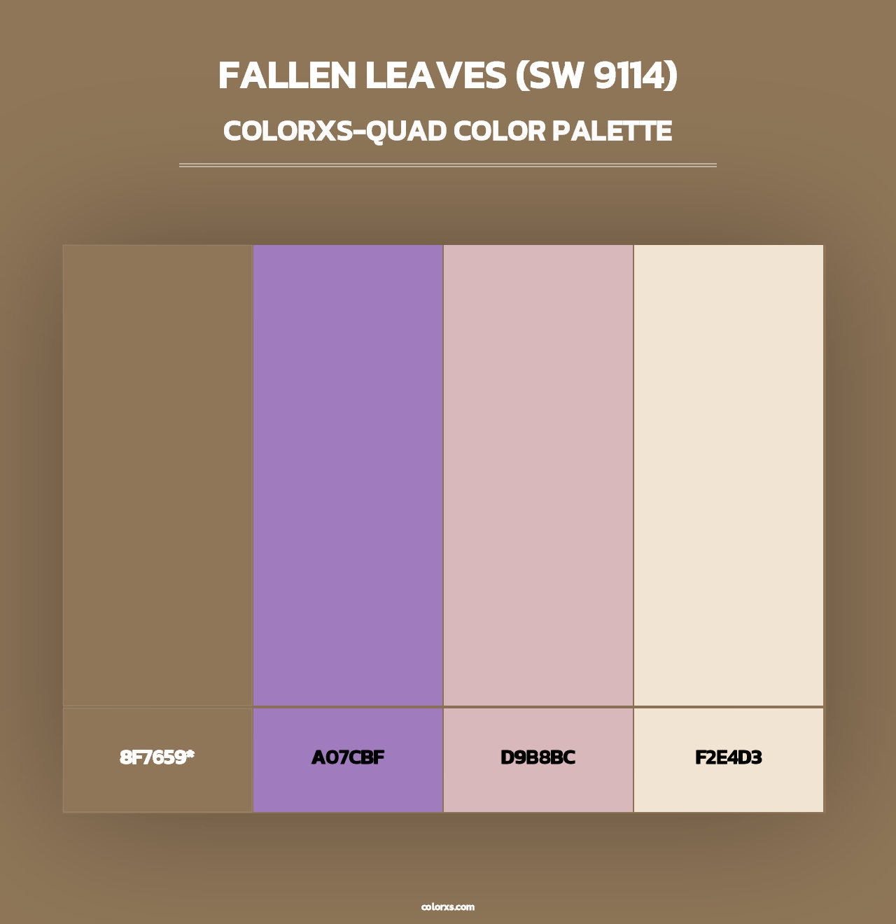 Fallen Leaves (SW 9114) - Colorxs Quad Palette