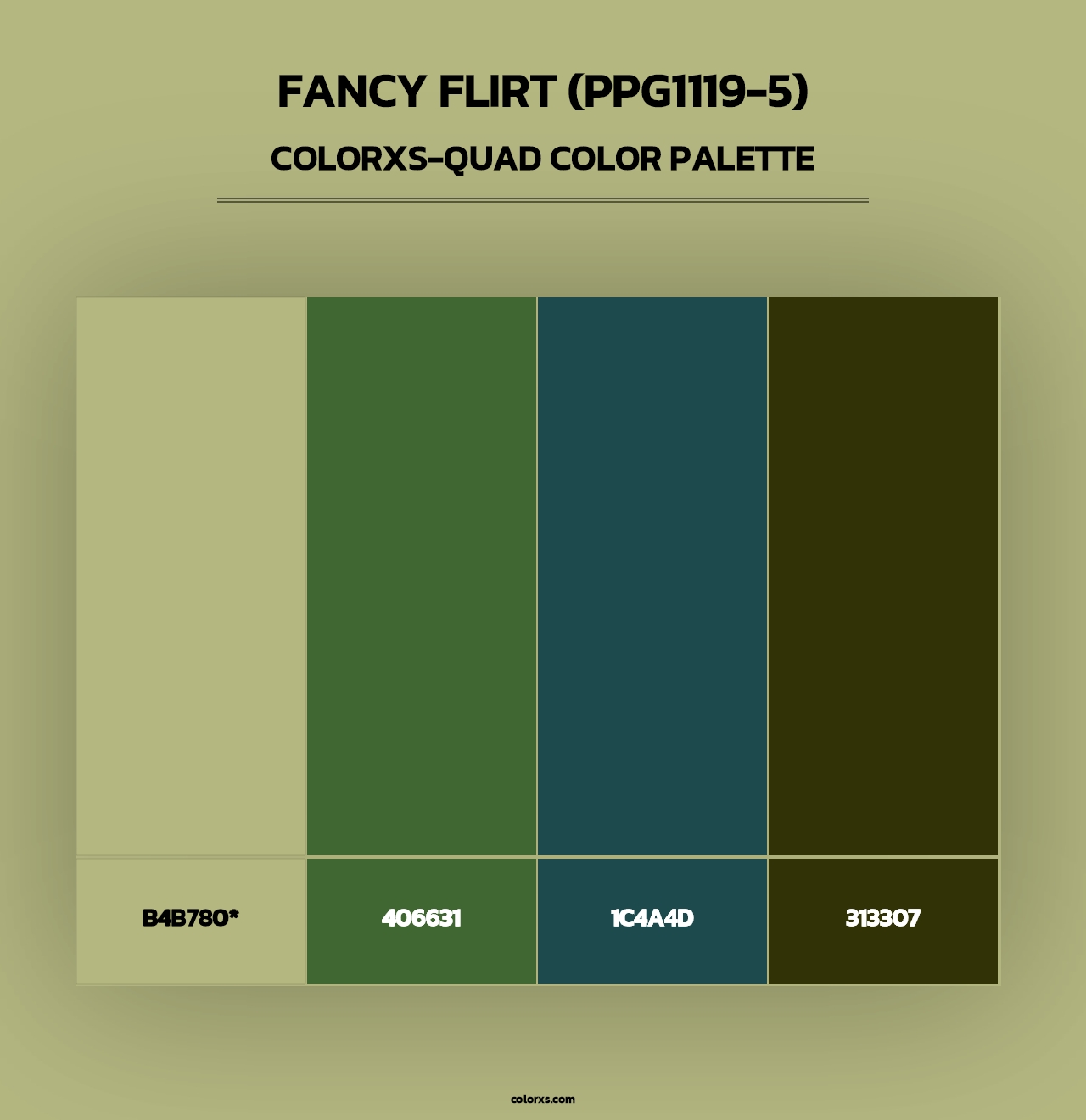Fancy Flirt (PPG1119-5) - Colorxs Quad Palette