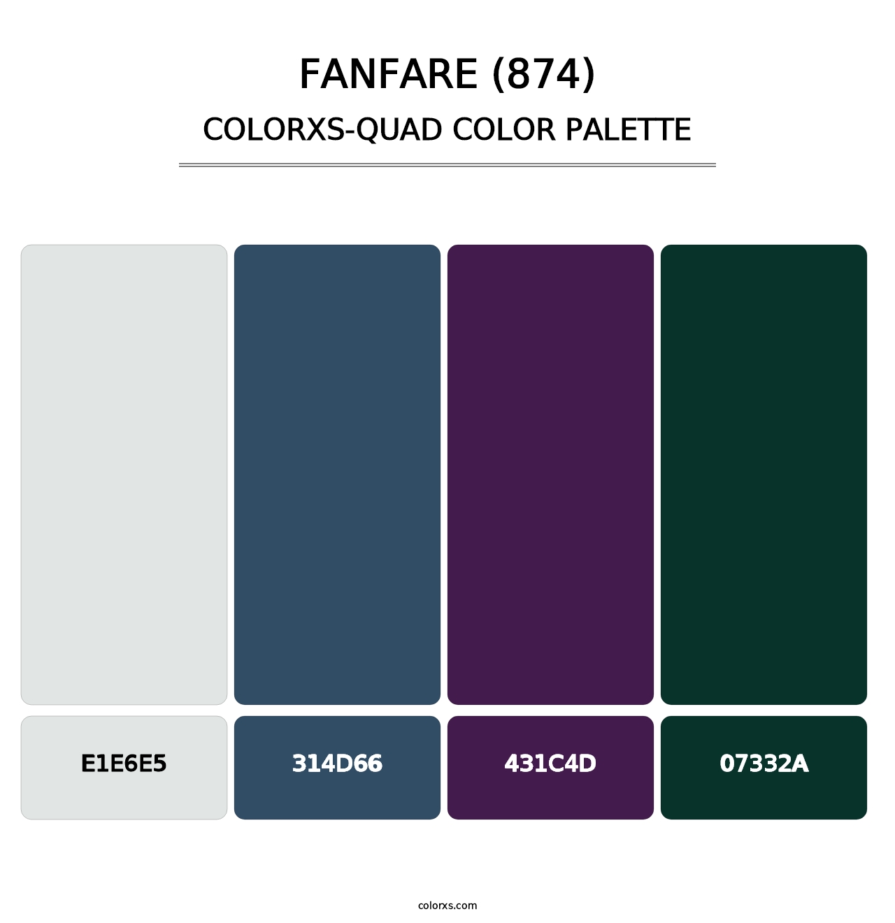 Fanfare (874) - Colorxs Quad Palette