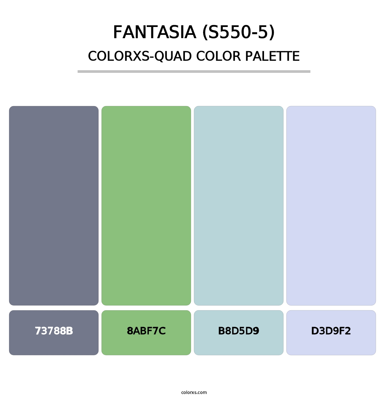 Fantasia (S550-5) - Colorxs Quad Palette