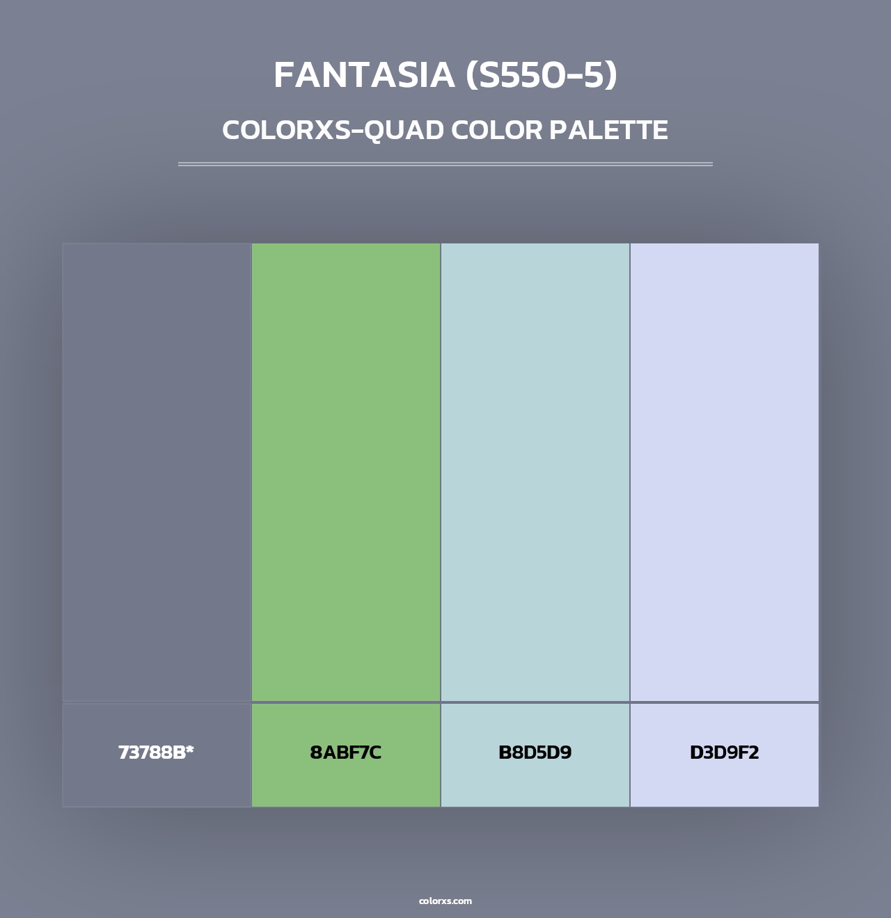 Fantasia (S550-5) - Colorxs Quad Palette