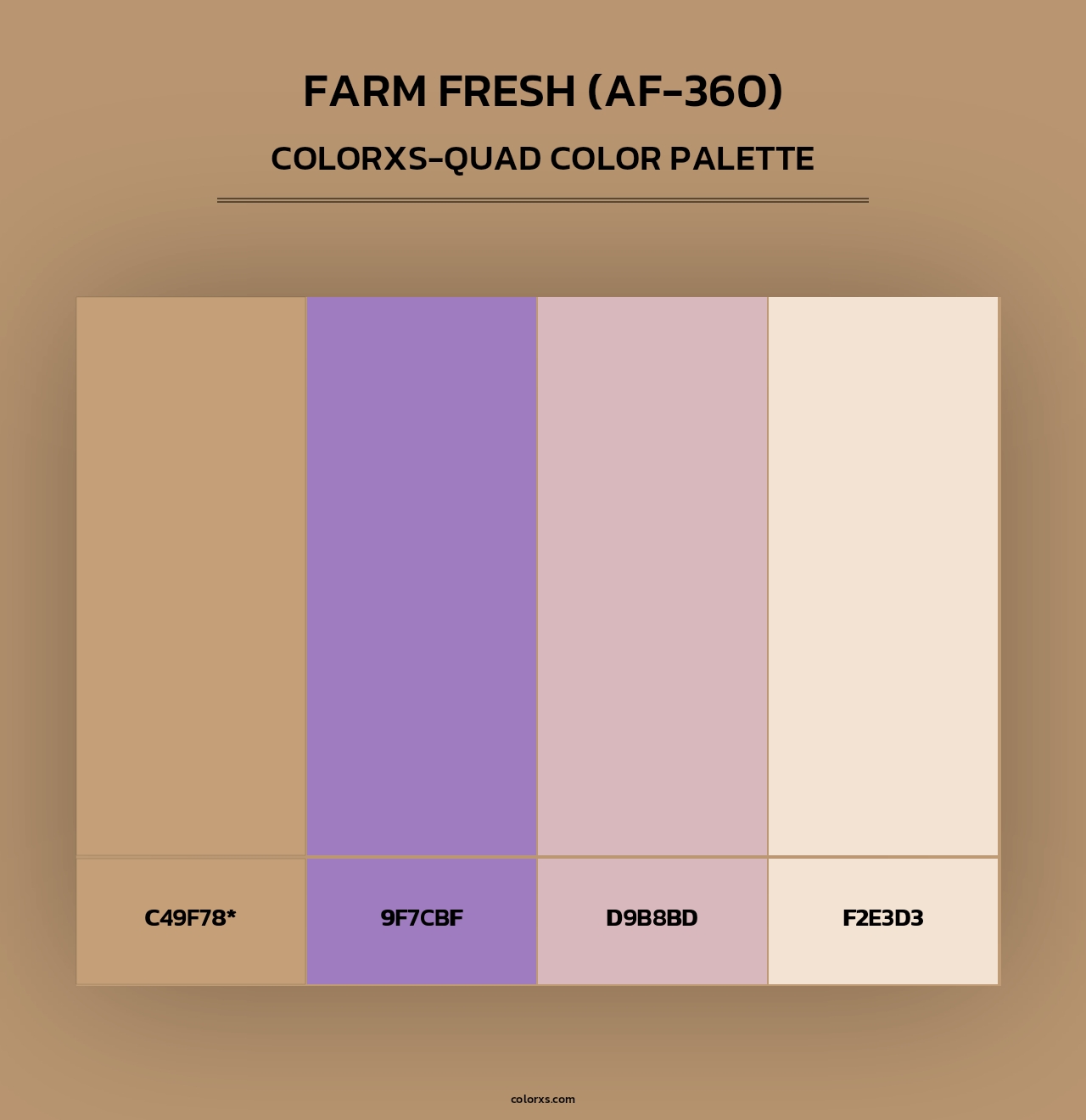 Farm Fresh (AF-360) - Colorxs Quad Palette