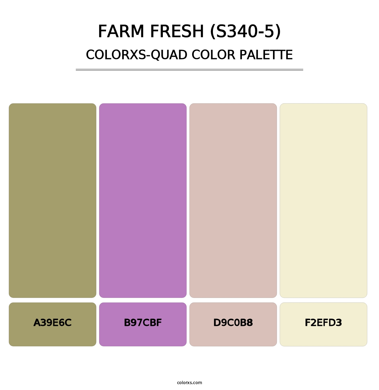 Farm Fresh (S340-5) - Colorxs Quad Palette