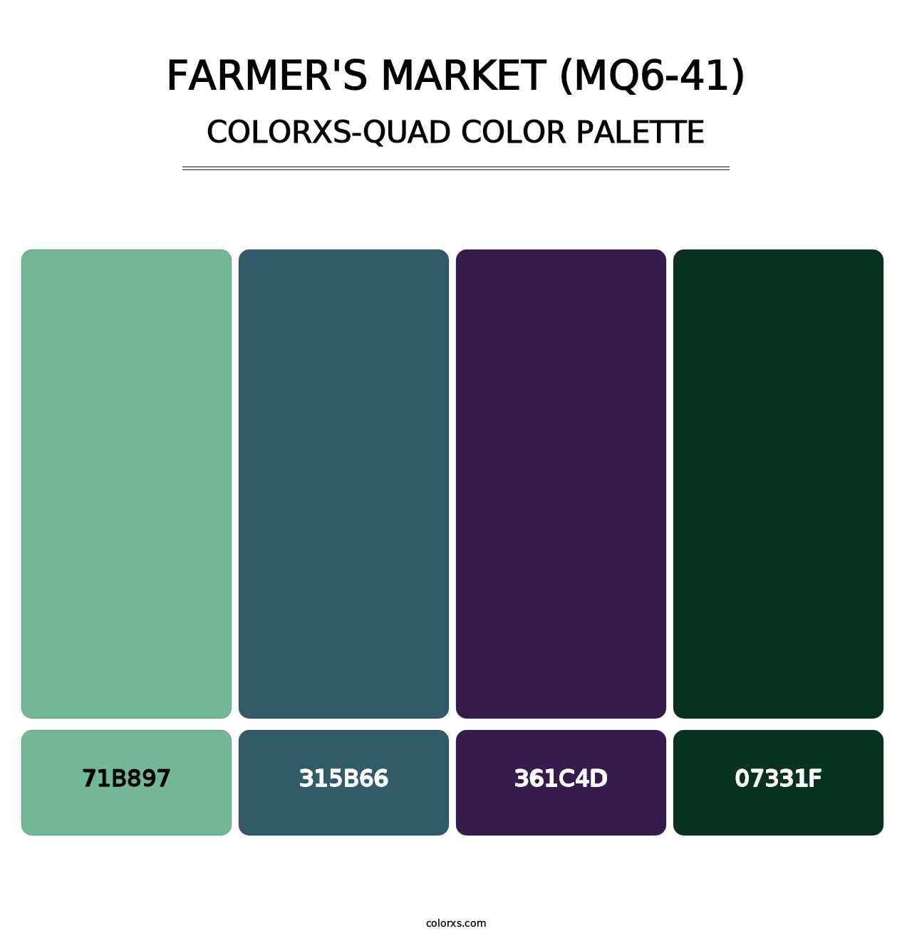 Farmer'S Market (MQ6-41) - Colorxs Quad Palette
