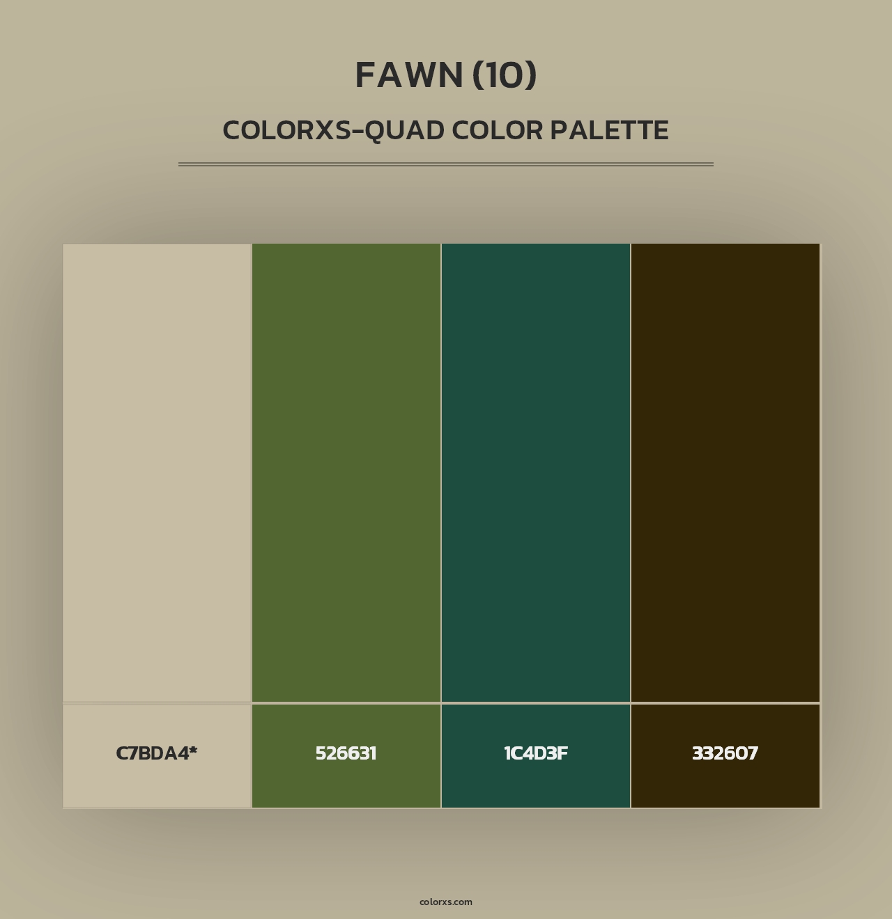 Fawn (10) - Colorxs Quad Palette