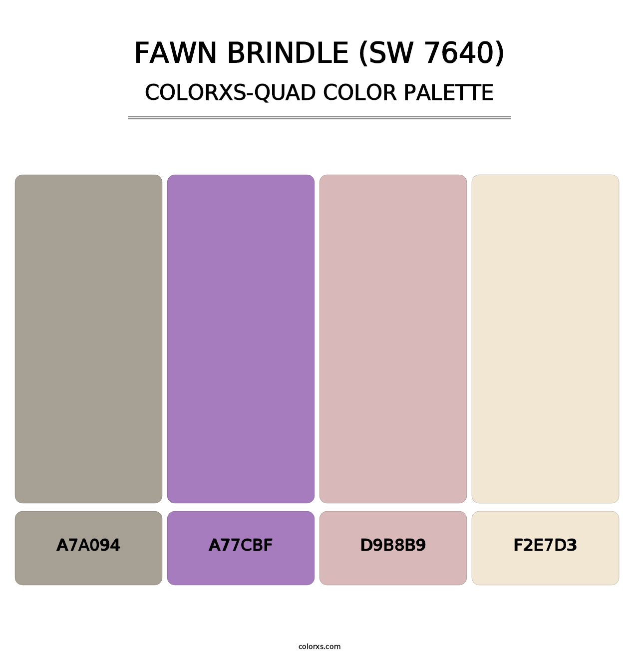 Fawn Brindle (SW 7640) - Colorxs Quad Palette