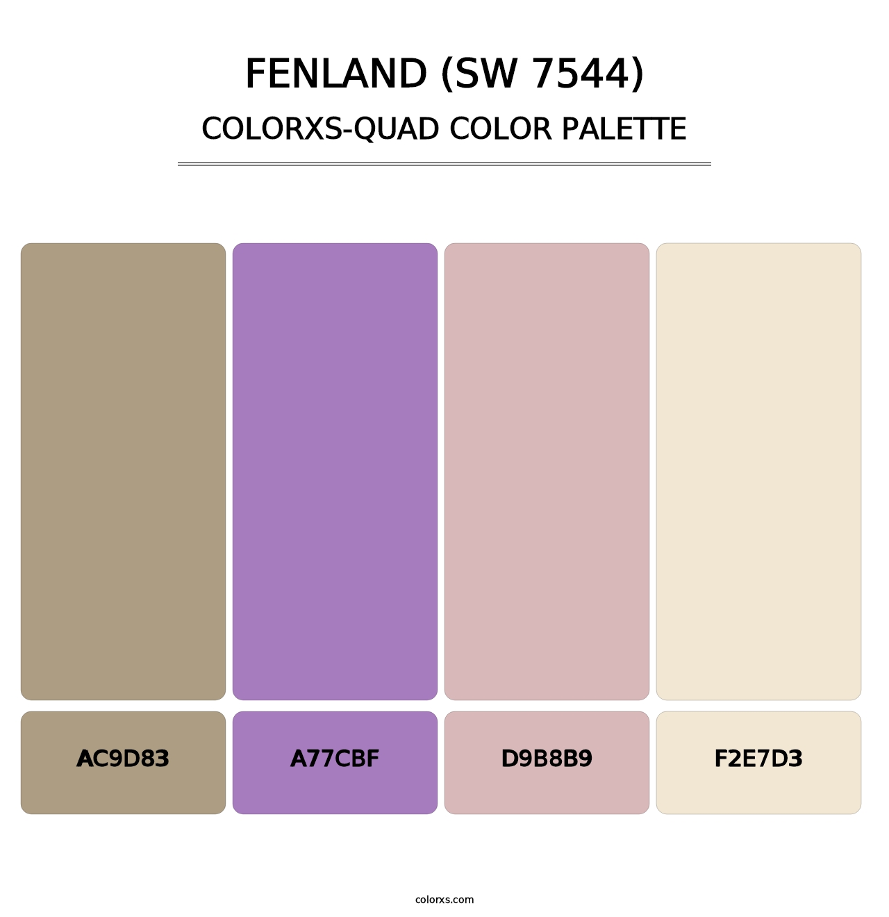 Fenland (SW 7544) - Colorxs Quad Palette