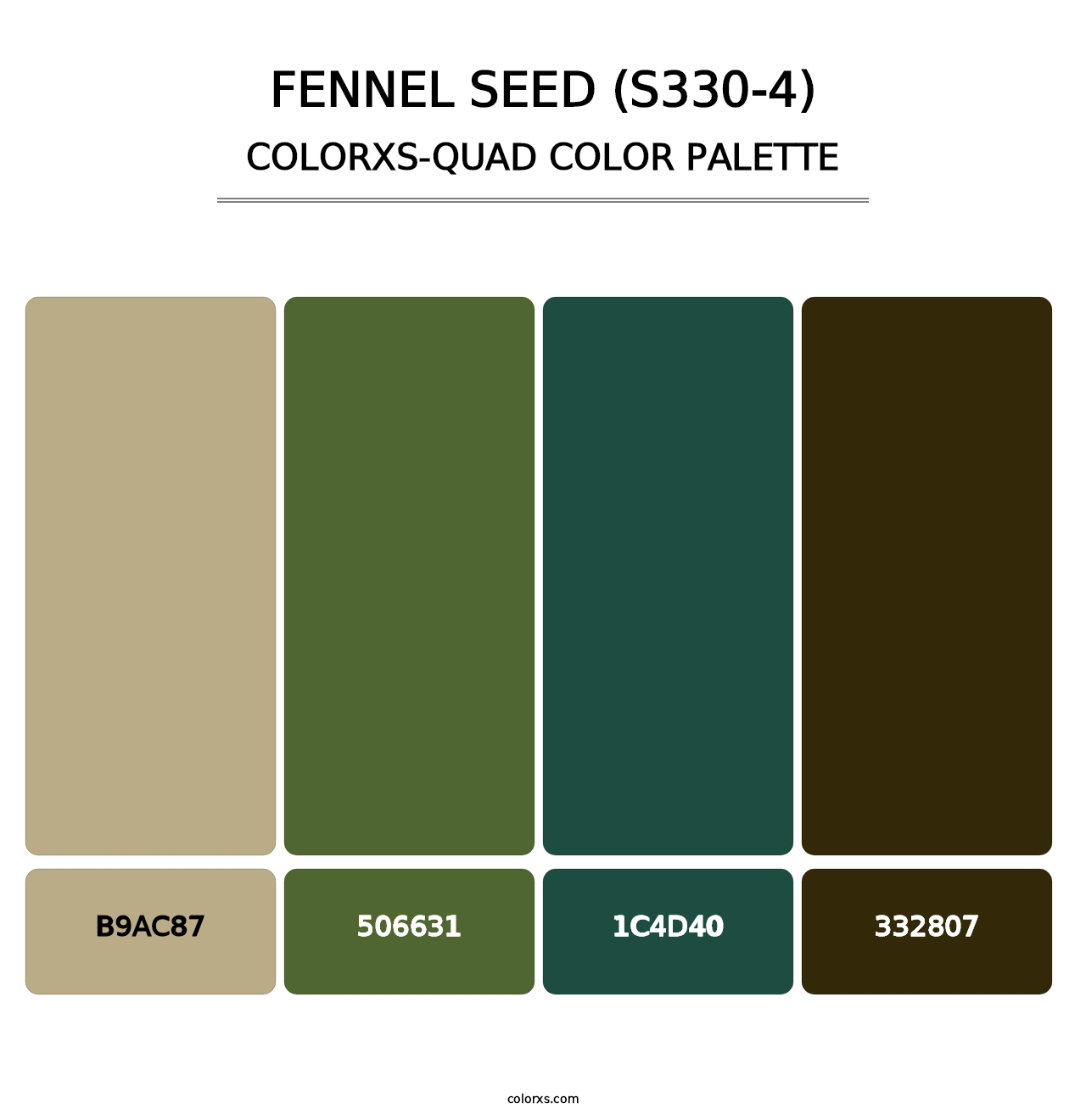 Fennel Seed (S330-4) - Colorxs Quad Palette