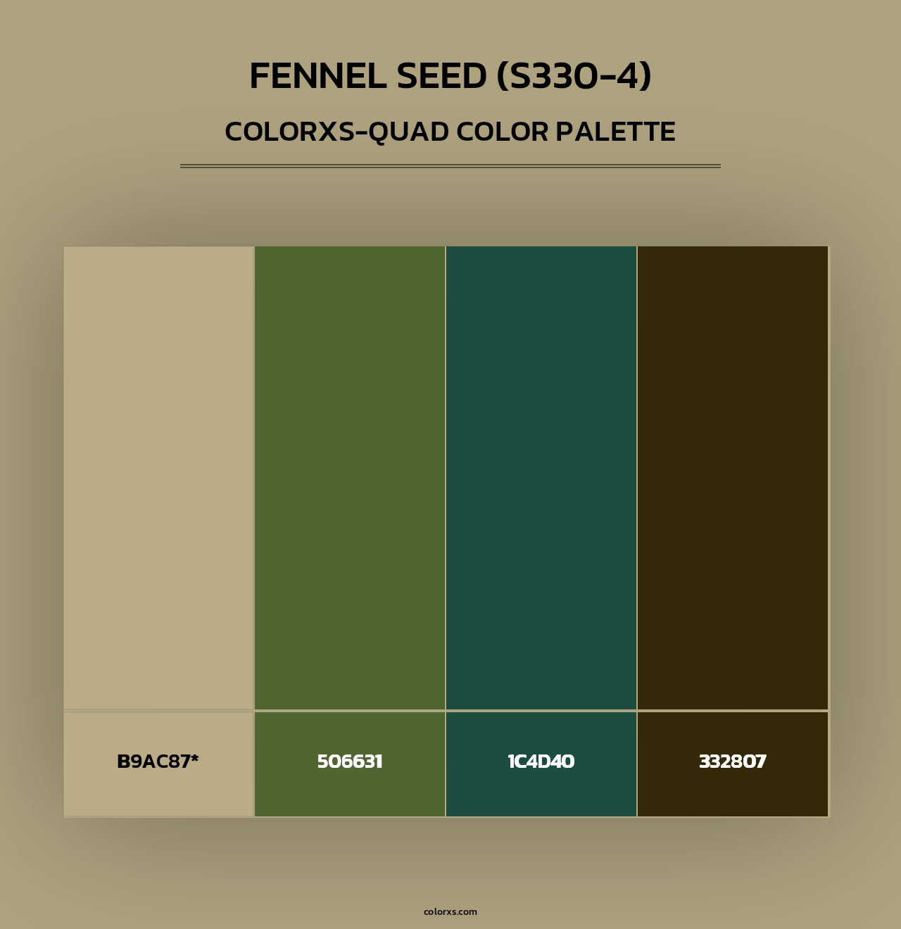 Fennel Seed (S330-4) - Colorxs Quad Palette