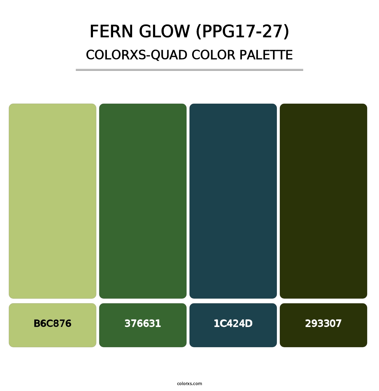 Fern Glow (PPG17-27) - Colorxs Quad Palette
