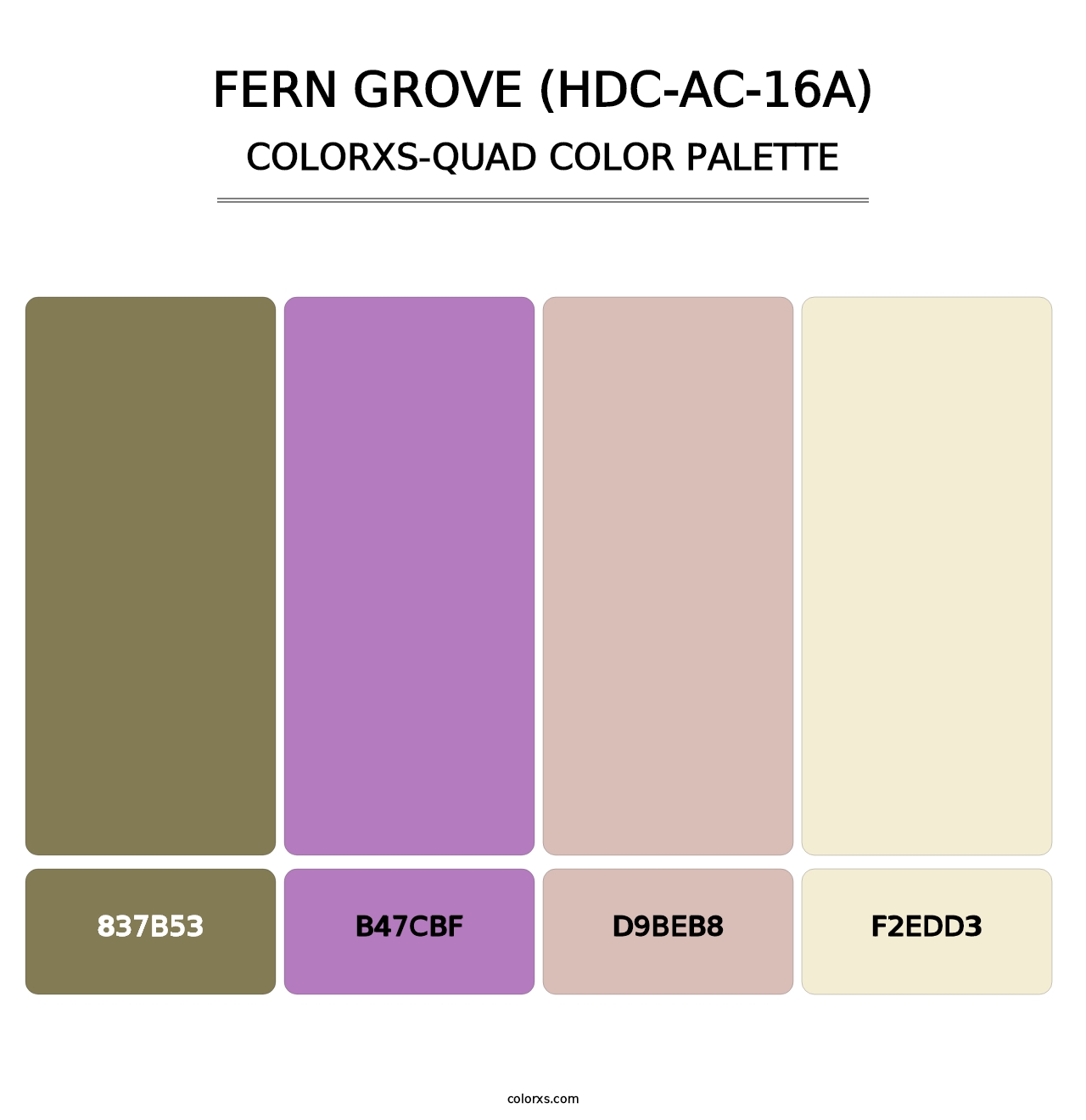 Fern Grove (HDC-AC-16A) - Colorxs Quad Palette