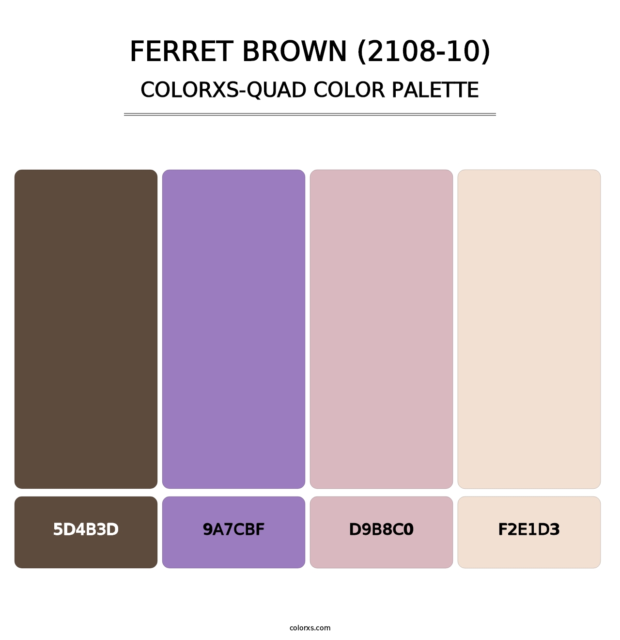 Ferret Brown (2108-10) - Colorxs Quad Palette