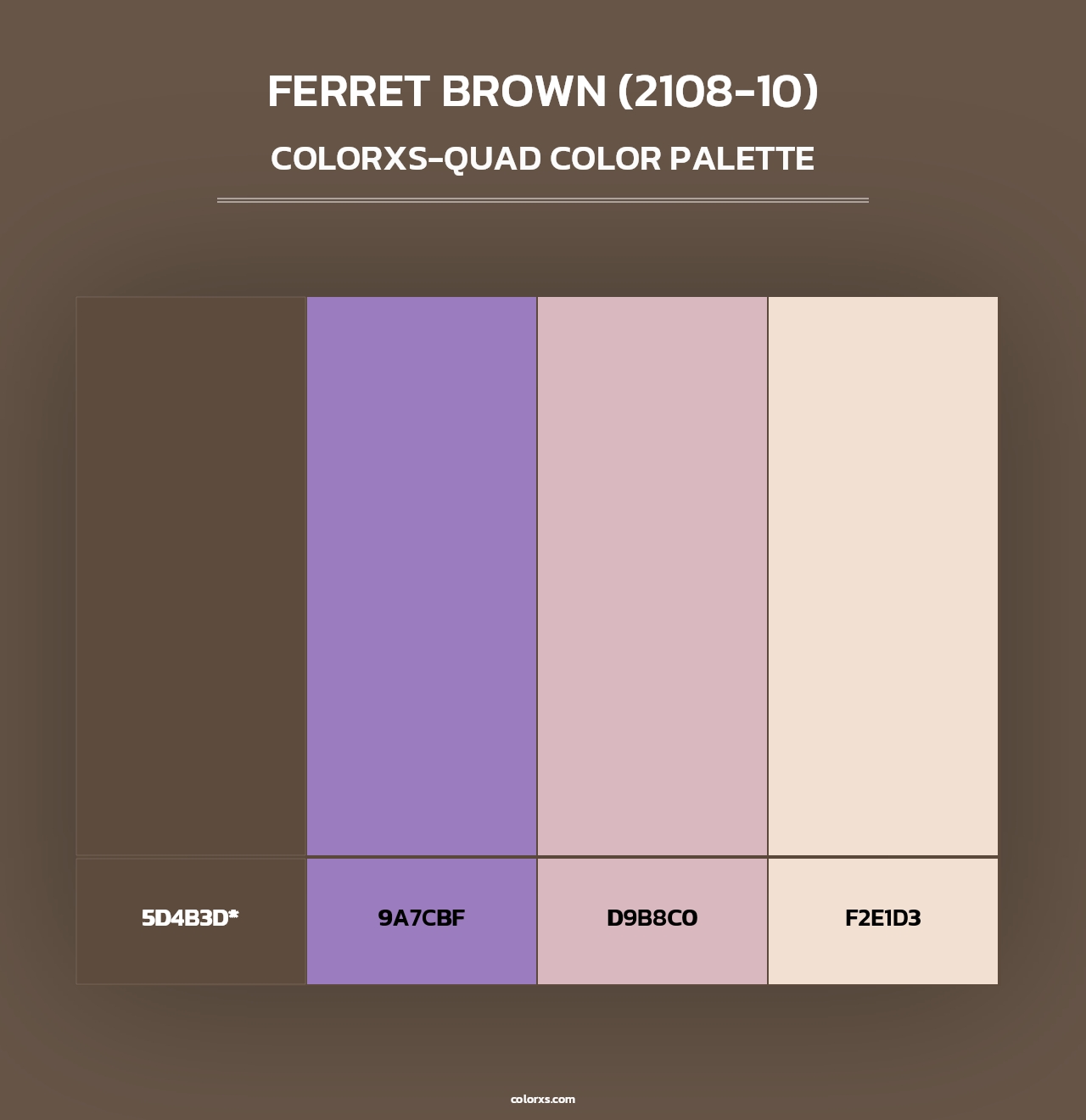 Ferret Brown (2108-10) - Colorxs Quad Palette