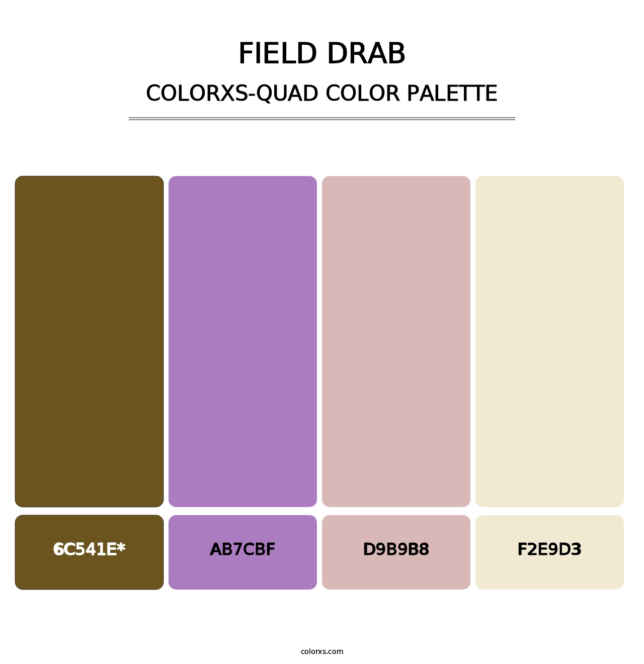 Field Drab - Colorxs Quad Palette