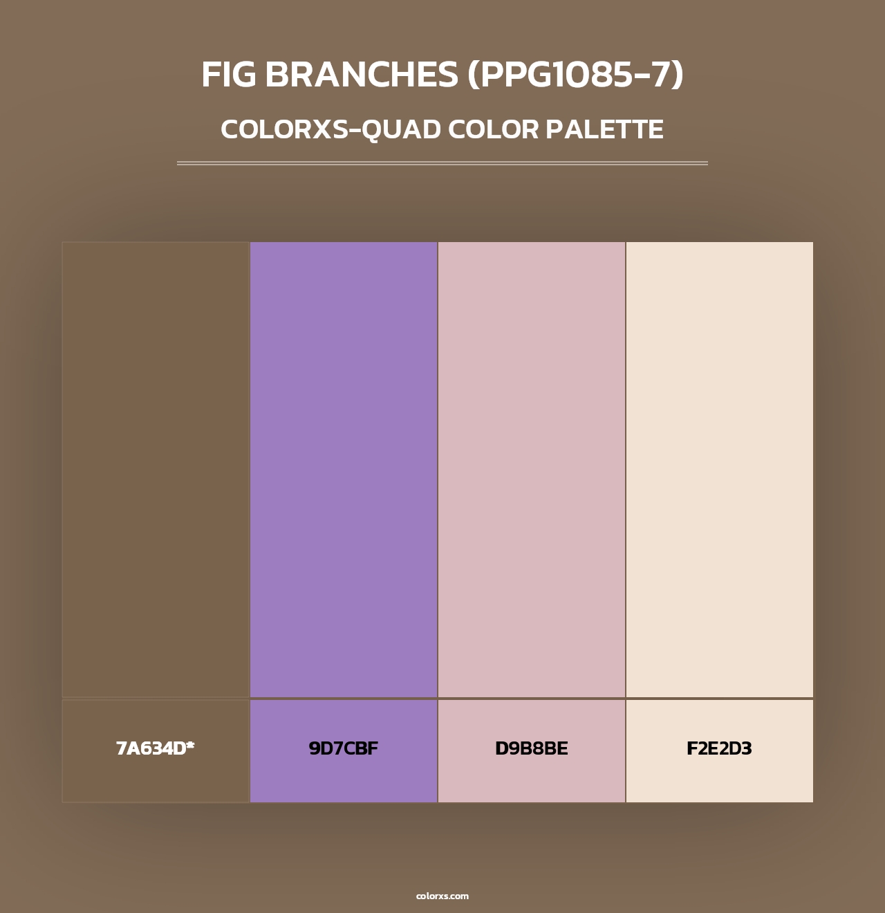 Fig Branches (PPG1085-7) - Colorxs Quad Palette