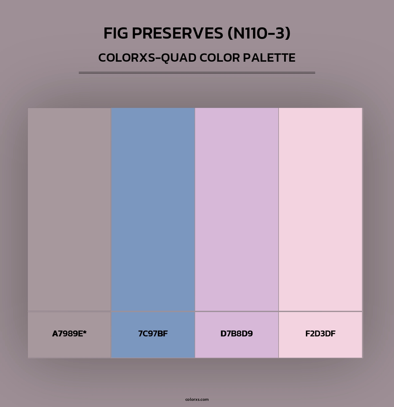 Fig Preserves (N110-3) - Colorxs Quad Palette