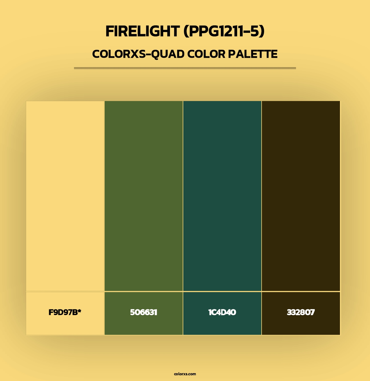 Firelight (PPG1211-5) - Colorxs Quad Palette