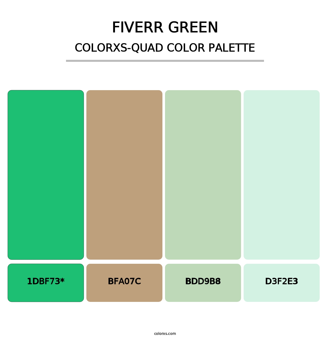 Fiverr Green - Colorxs Quad Palette