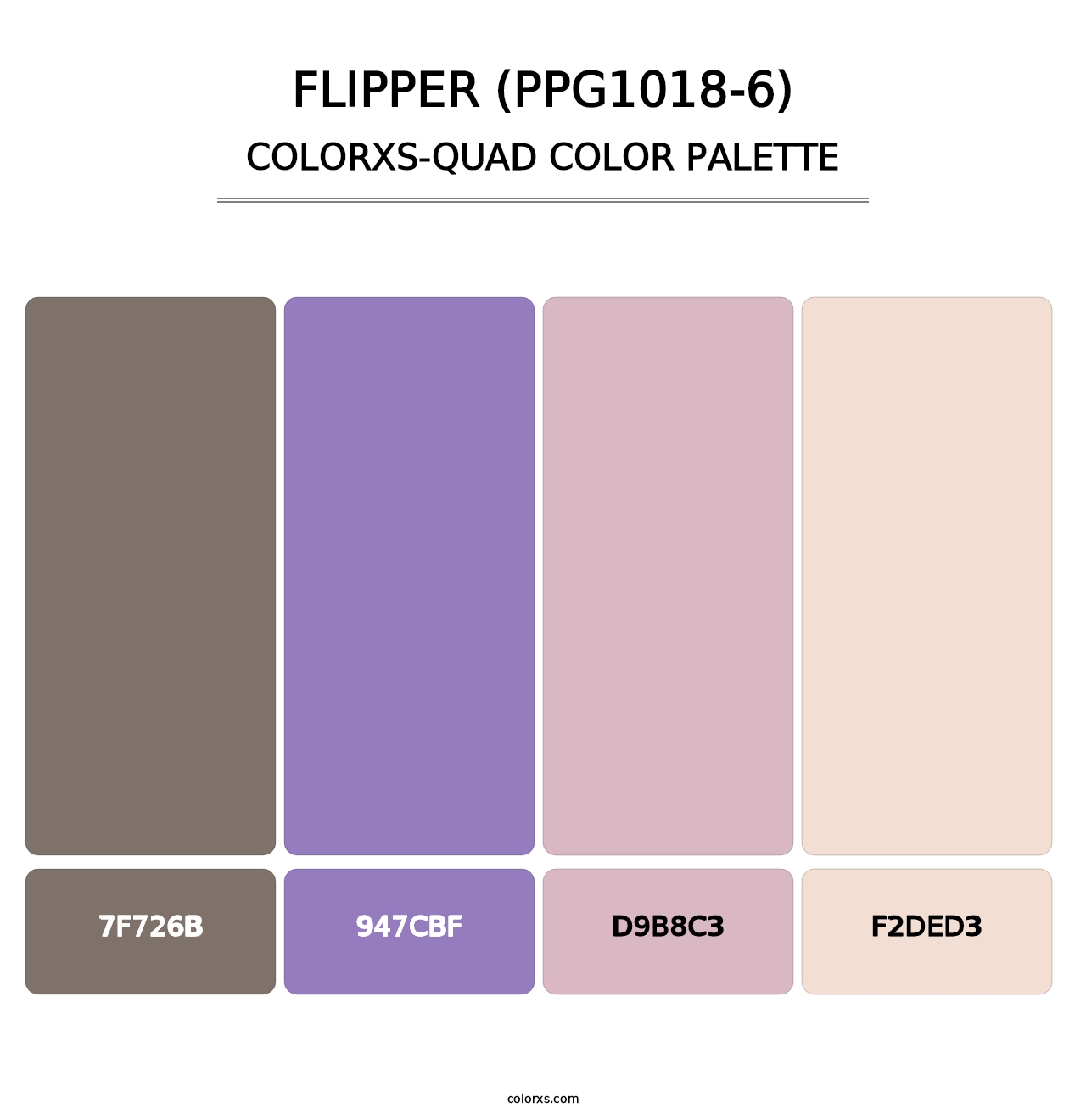 Flipper (PPG1018-6) - Colorxs Quad Palette