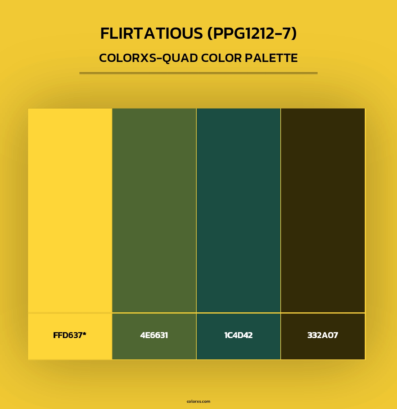 Flirtatious (PPG1212-7) - Colorxs Quad Palette