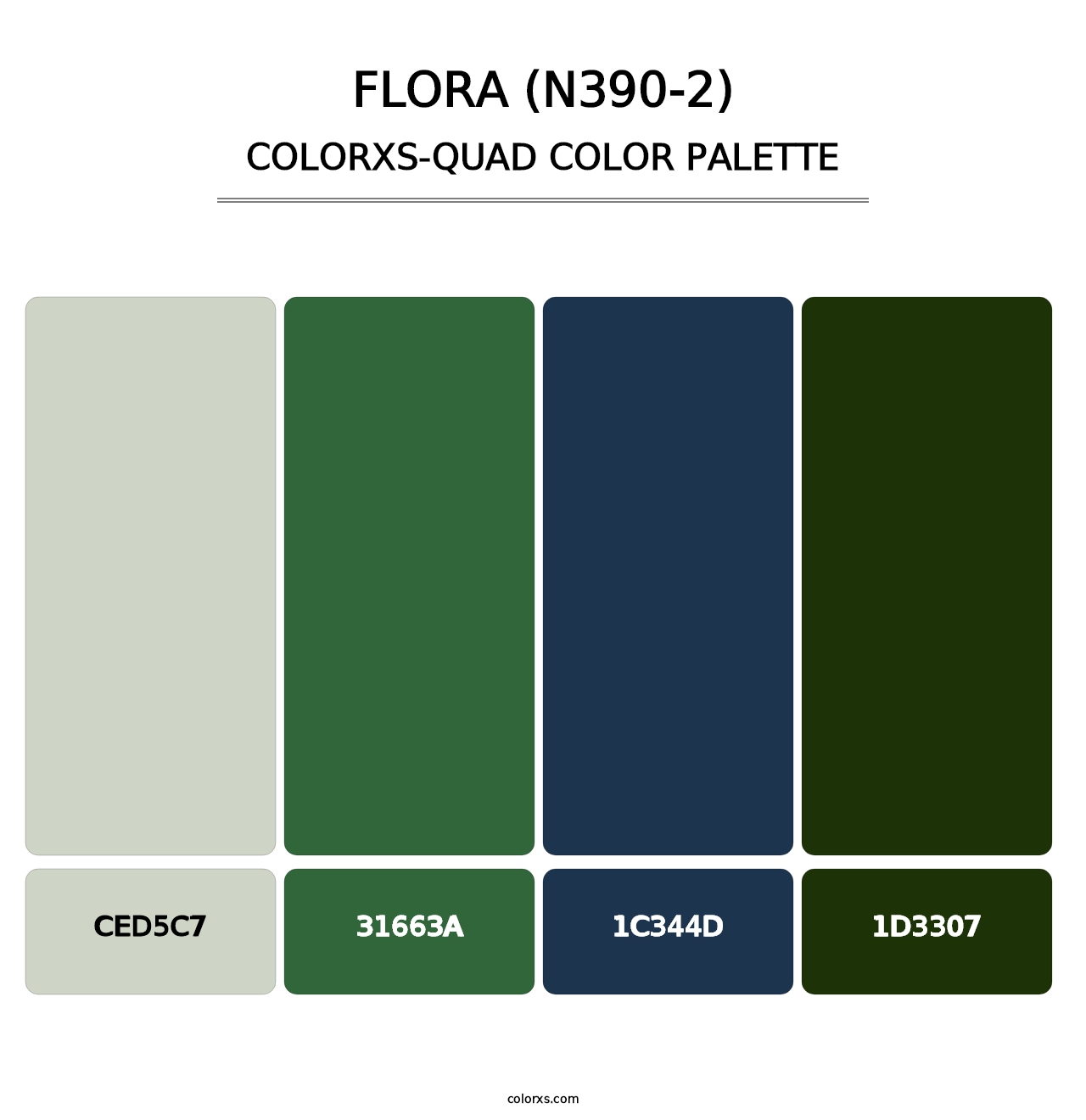 Flora (N390-2) - Colorxs Quad Palette