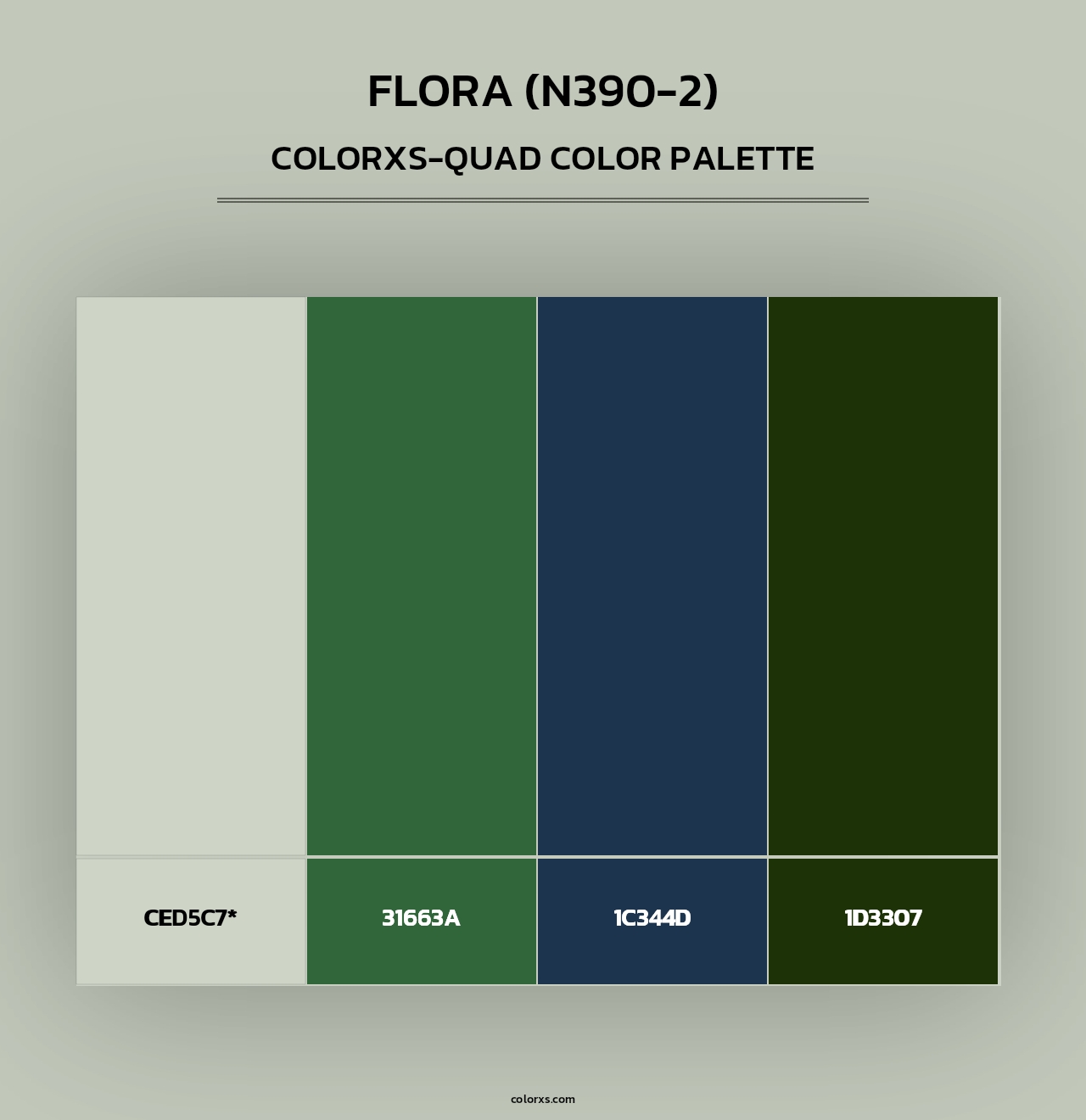 Flora (N390-2) - Colorxs Quad Palette