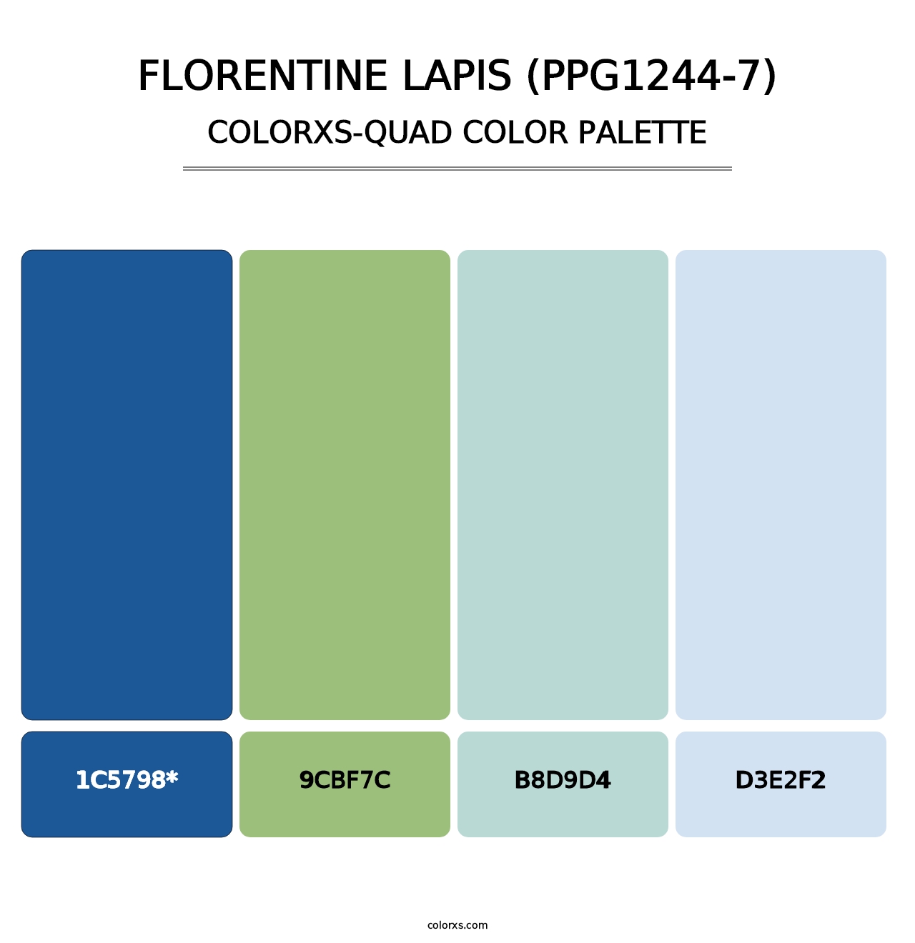 Florentine Lapis (PPG1244-7) - Colorxs Quad Palette