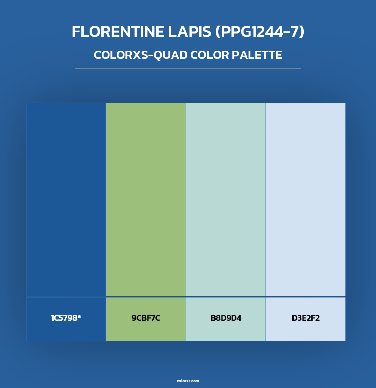 Florentine Lapis (PPG1244-7) - Colorxs Quad Palette
