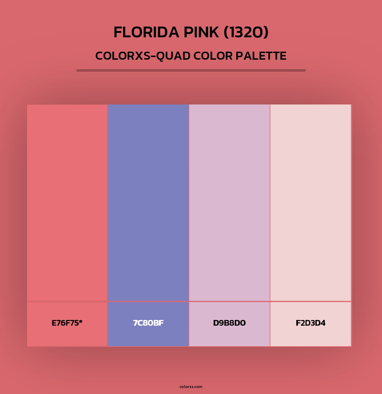 Florida Pink (1320) - Colorxs Quad Palette
