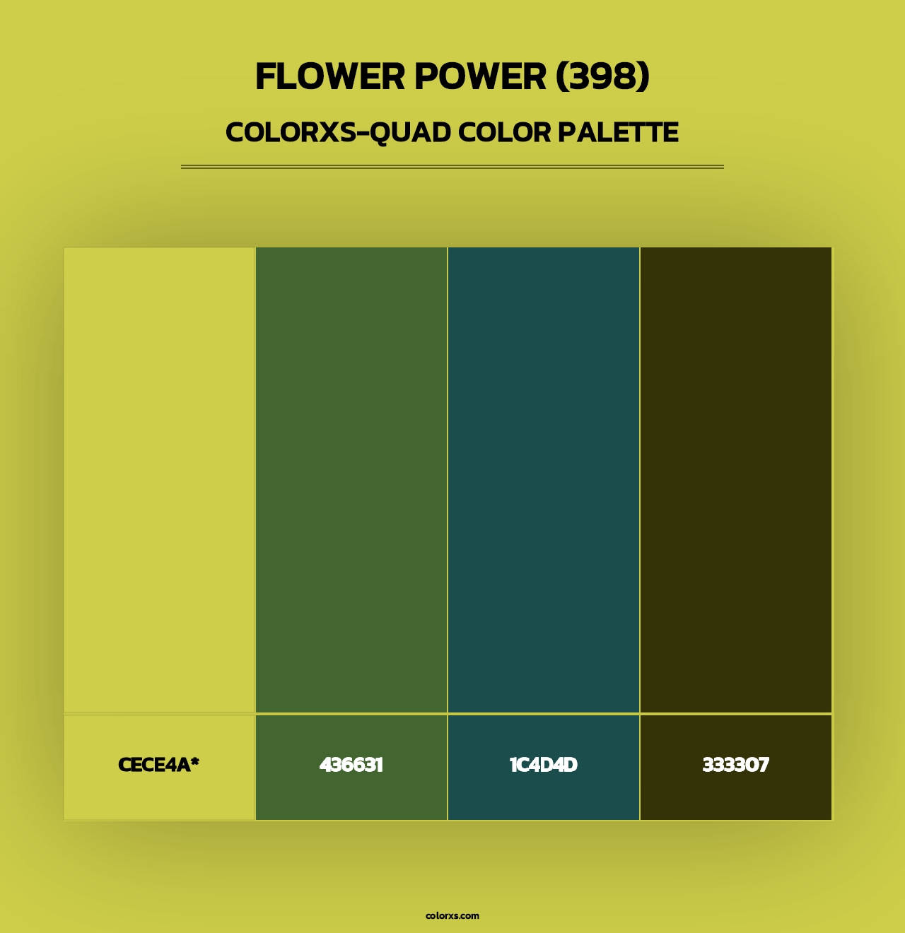 Flower Power (398) - Colorxs Quad Palette