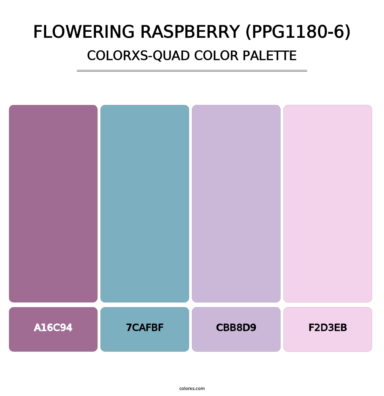 Flowering Raspberry (PPG1180-6) - Colorxs Quad Palette