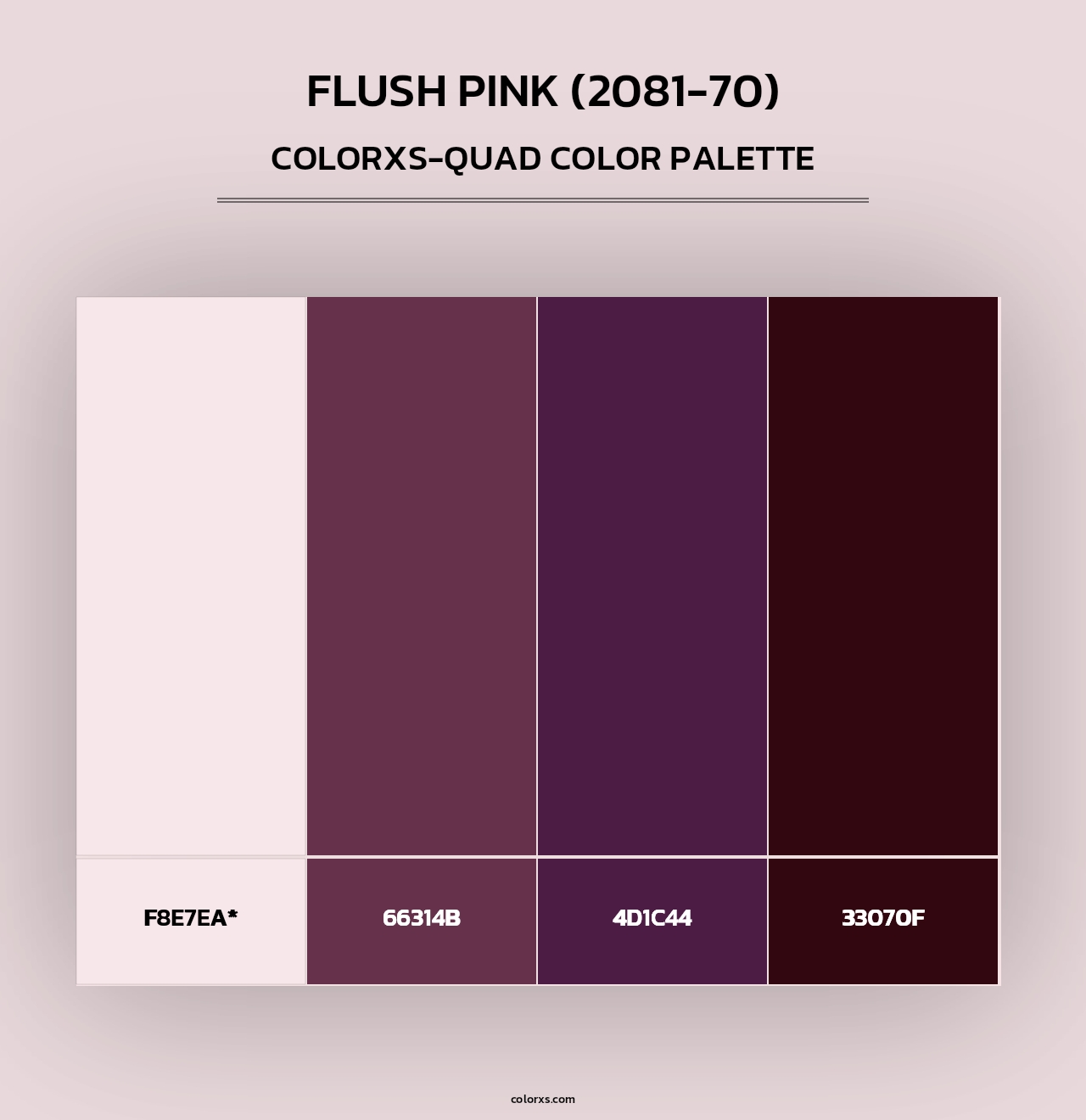 Flush Pink (2081-70) - Colorxs Quad Palette