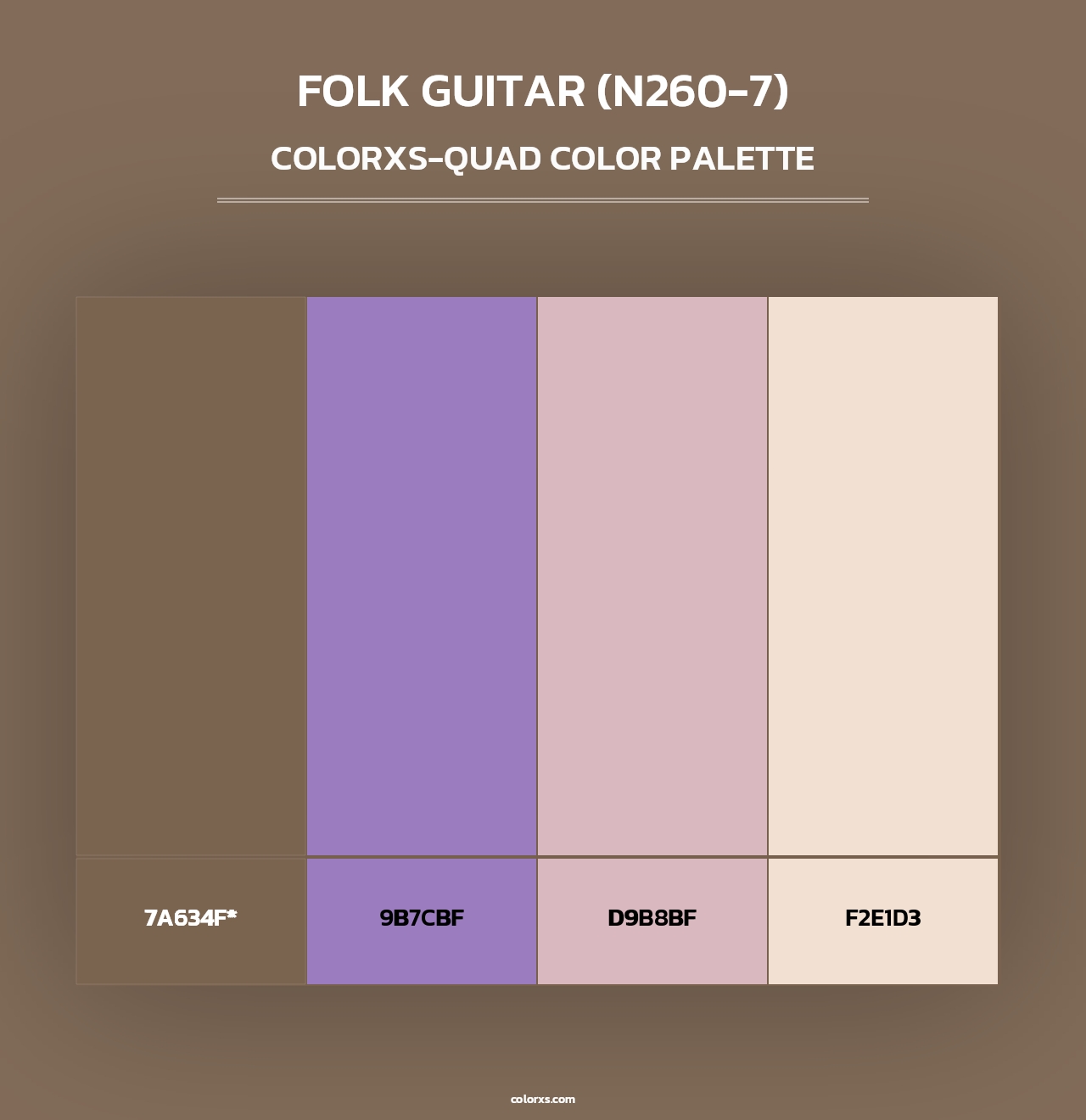 Folk Guitar (N260-7) - Colorxs Quad Palette