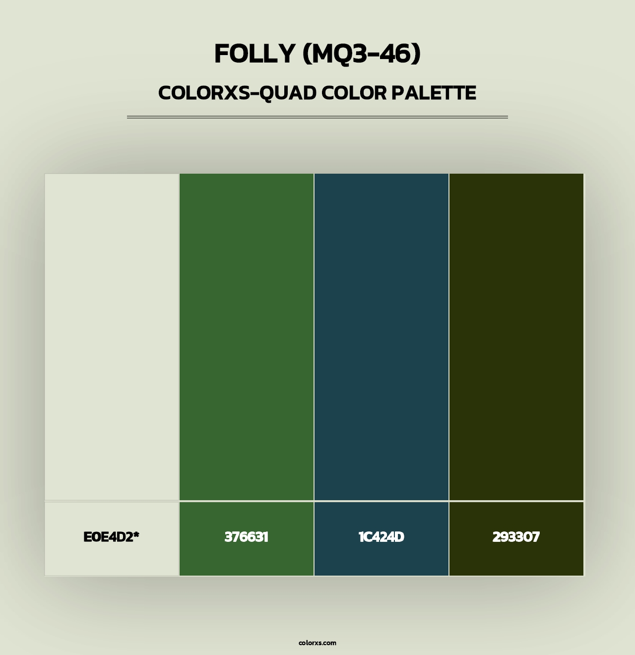 Folly (MQ3-46) - Colorxs Quad Palette