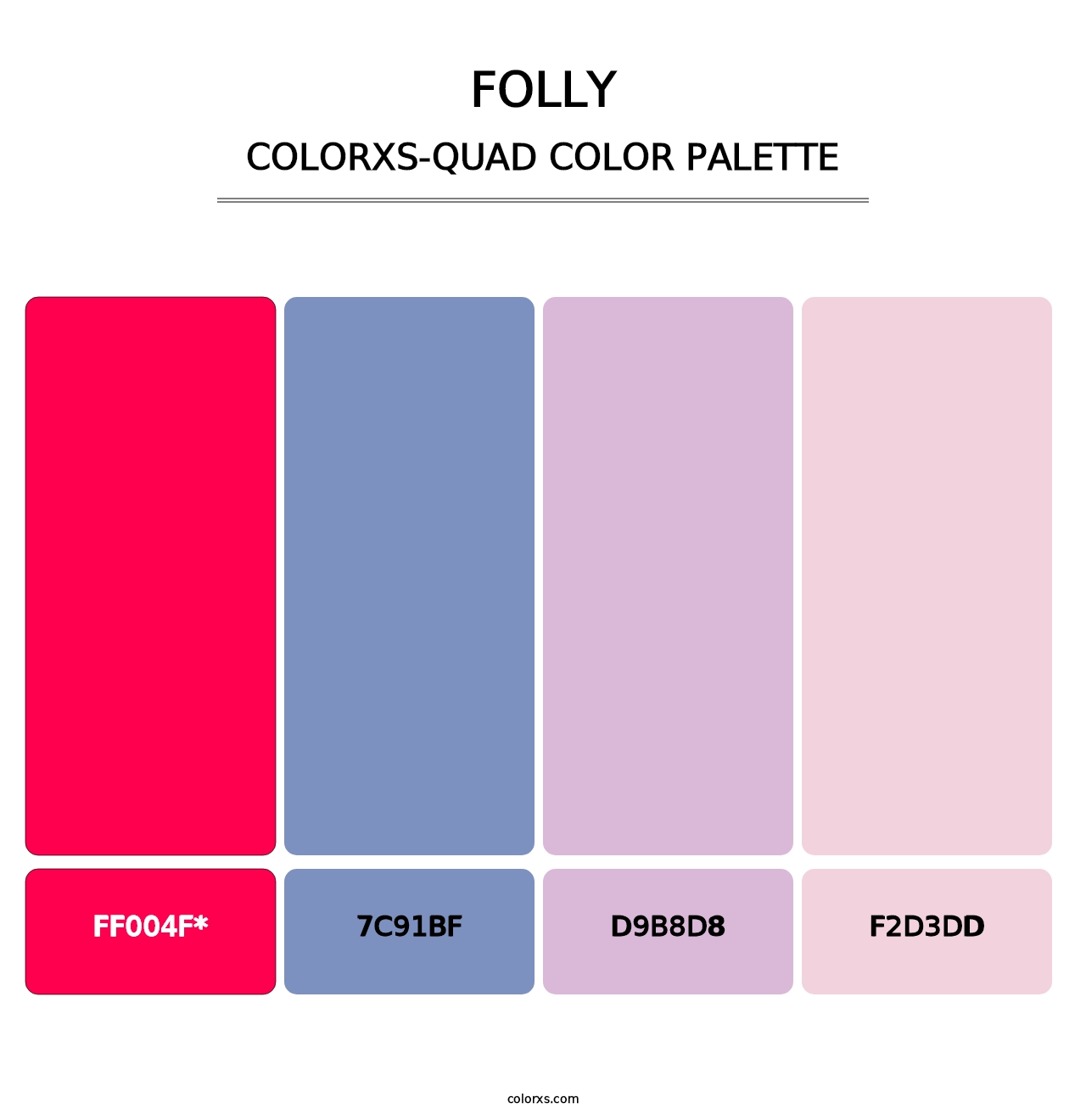Folly - Colorxs Quad Palette