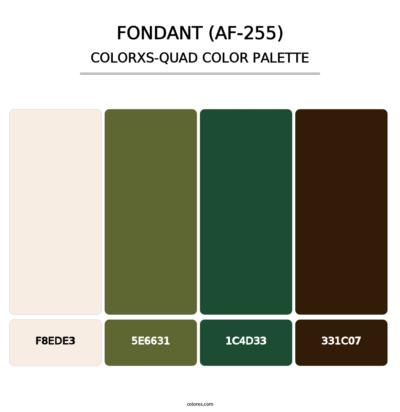 Fondant (AF-255) - Colorxs Quad Palette