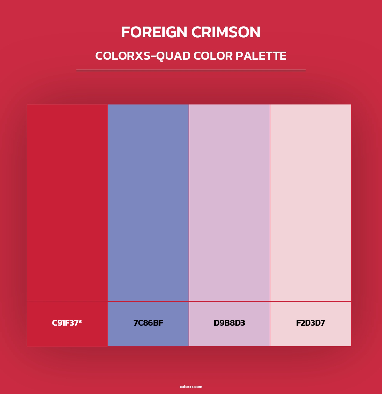 Foreign Crimson - Colorxs Quad Palette