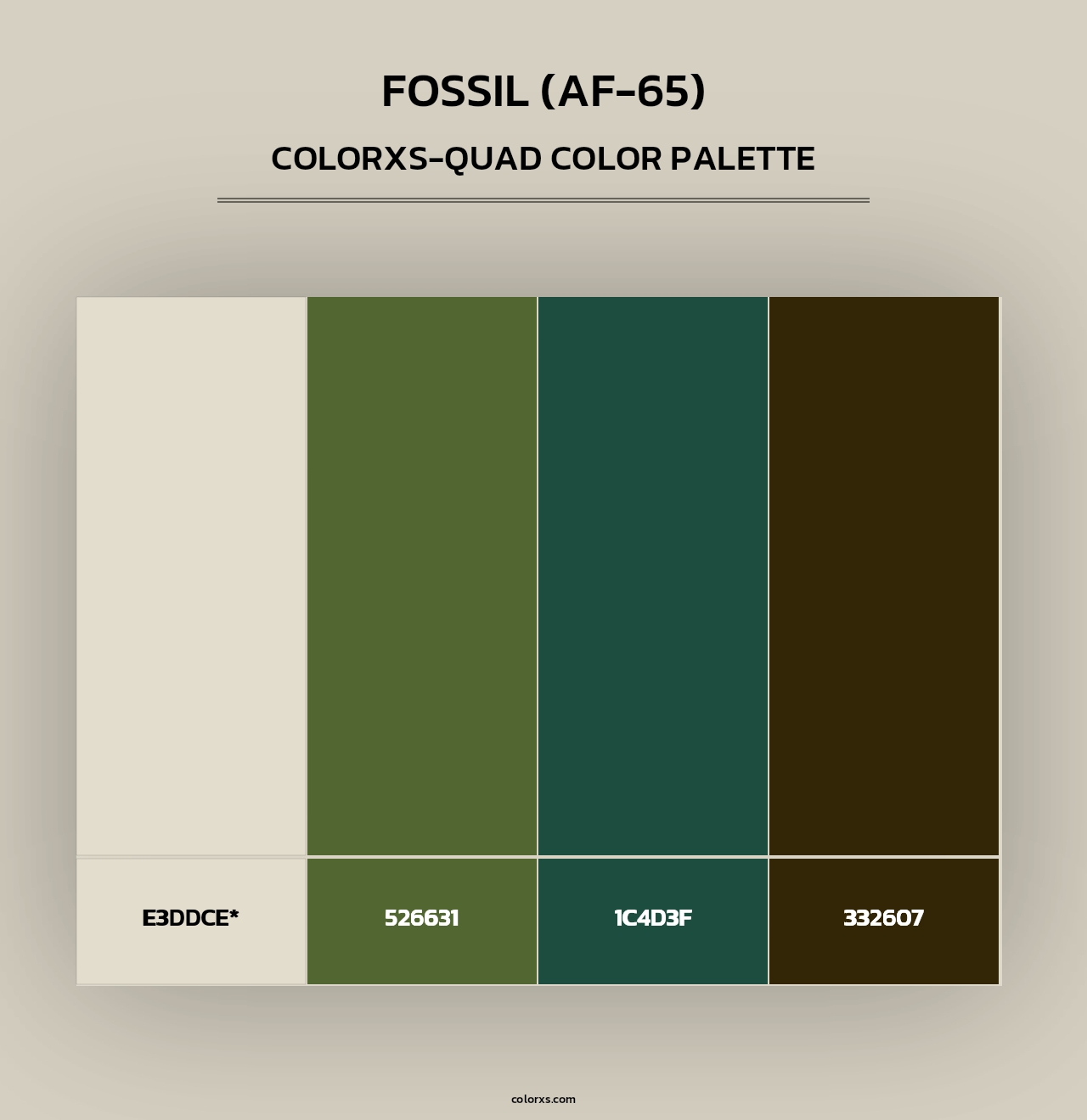 Fossil (AF-65) - Colorxs Quad Palette