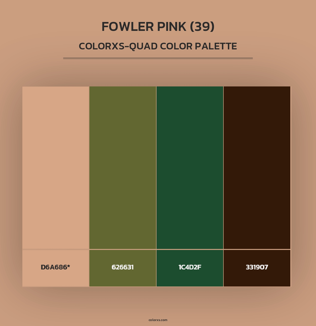 Fowler Pink (39) - Colorxs Quad Palette