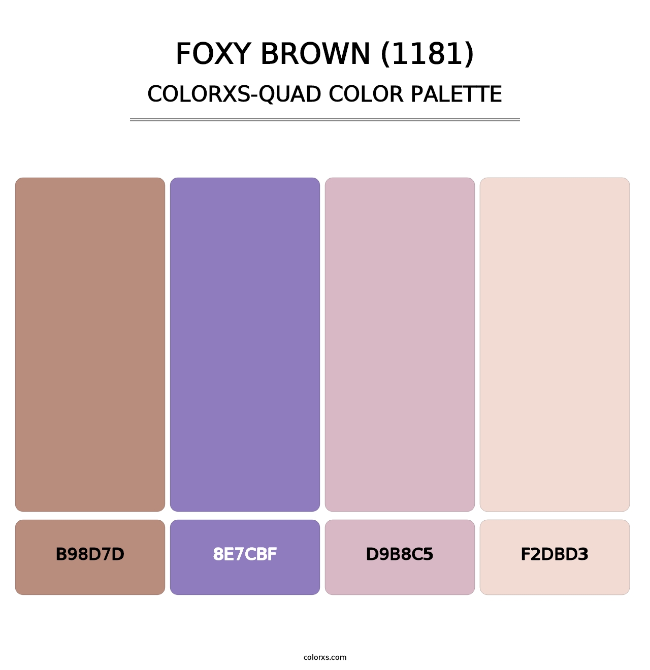 Foxy Brown (1181) - Colorxs Quad Palette