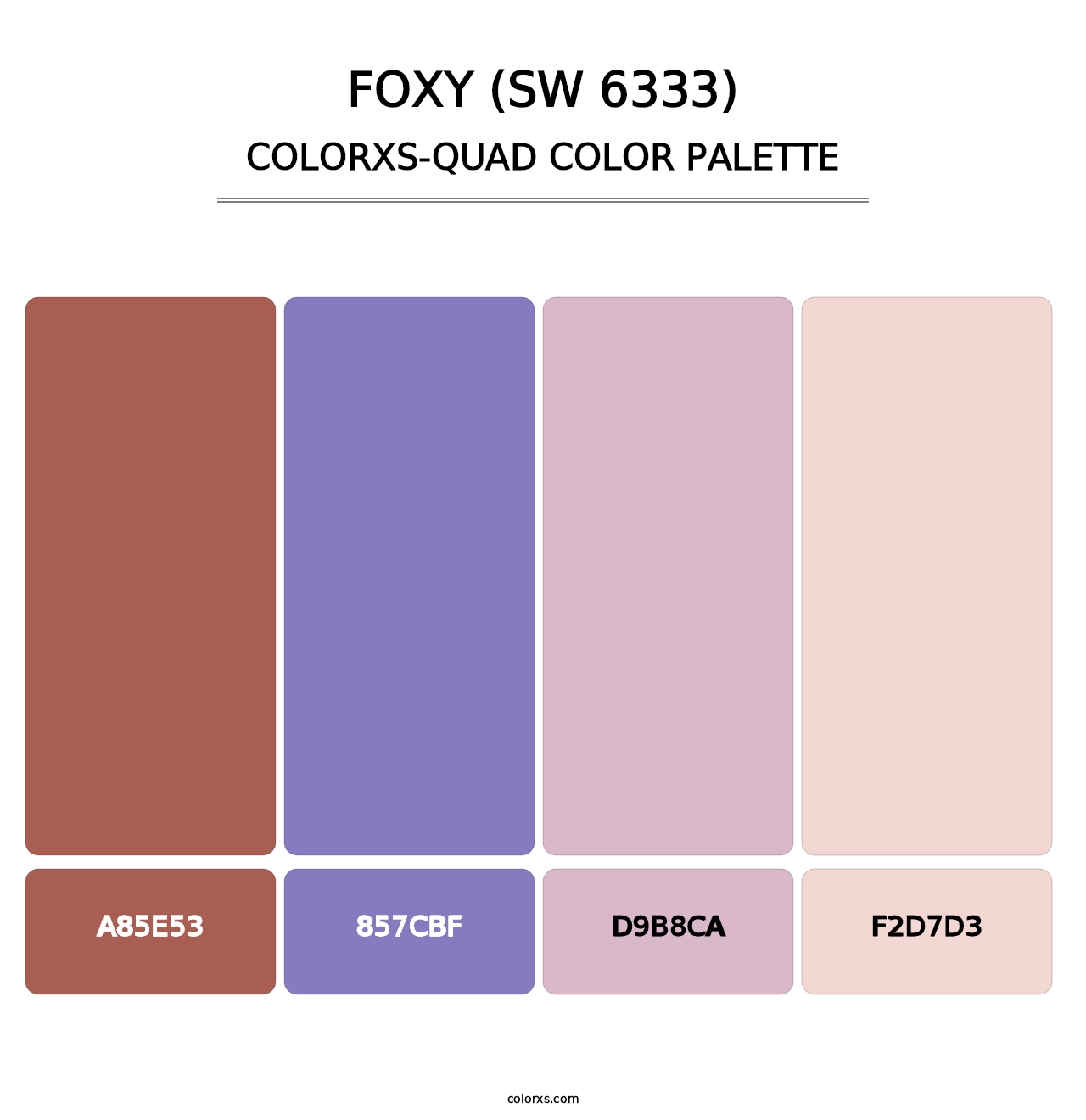 Foxy (SW 6333) - Colorxs Quad Palette