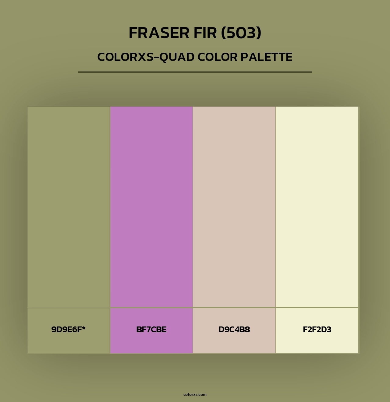 Fraser Fir (503) - Colorxs Quad Palette